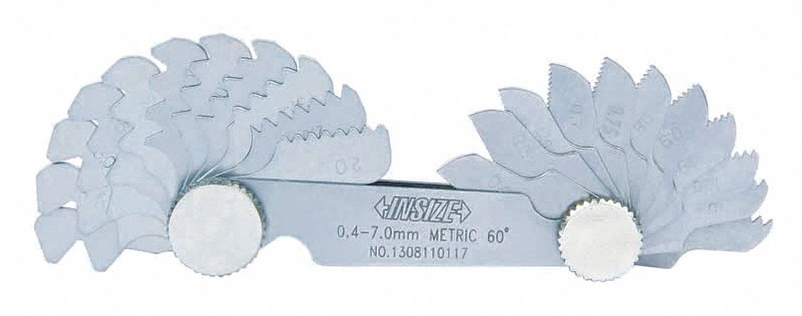 Thread Pitch Gauge Set Thread Ang 60 deg