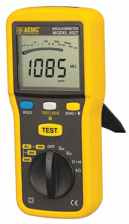 Megohmmeter 250/500/1000V DC LCD Case