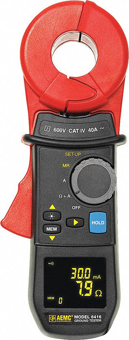 Clamp On Earth Resistance Tester OLED