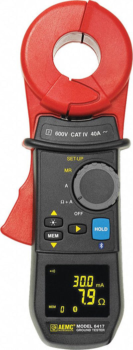 Clamp On Earth Resistance Tester OLED