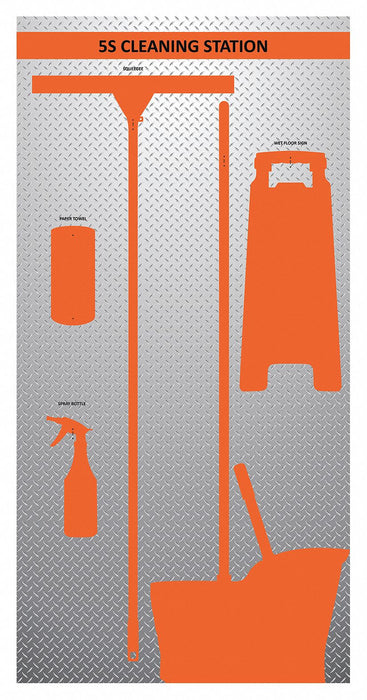 Wet Shadow Board 72 Hx36 W