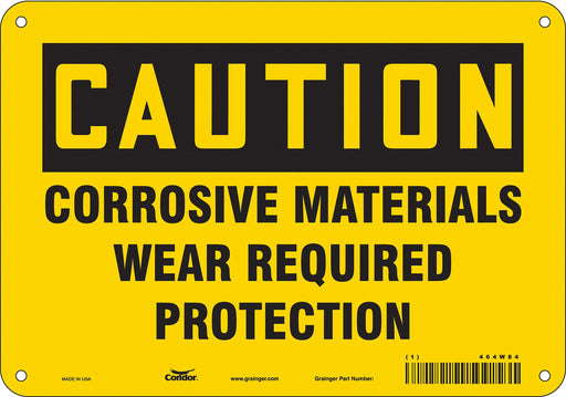 J6946 Safety Sign 7 in x 10 in Aluminum
