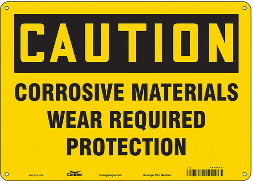 J6946 Safety Sign 10 in x 14 in Aluminum