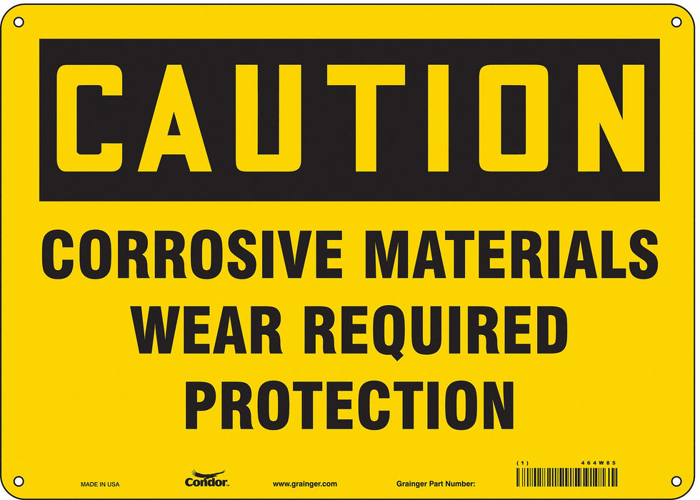 J6946 Safety Sign 10 in x 14 in Aluminum