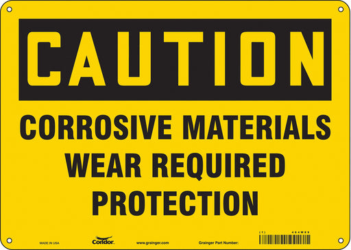 J6946 Safety Sign 10 inx14 in Polyethylene