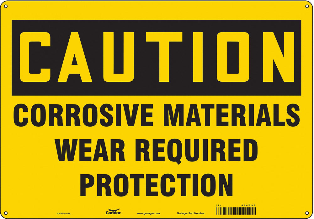 J6946 Safety Sign 14 inx20 in Polyethylene