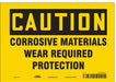 J6946 Safety Sign 7 in x 10 in Vinyl