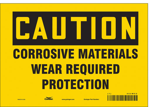 J6946 Safety Sign 7 in x 10 in Vinyl