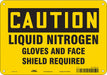 Safety Sign 7 inx10 in Polyethylene