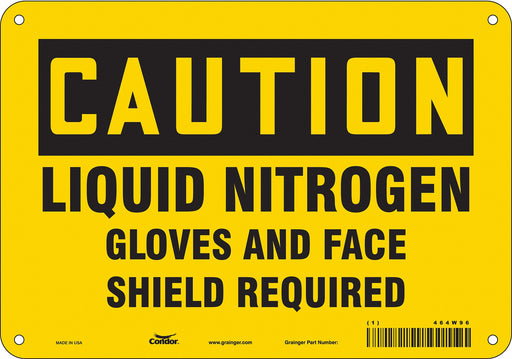 Safety Sign 7 inx10 in Polyethylene
