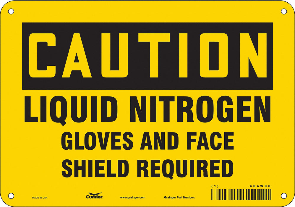 Safety Sign 7 inx10 in Polyethylene