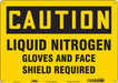 Safety Sign 10 inx14 in Polyethylene