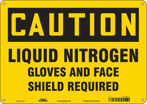 Safety Sign 10 inx14 in Polyethylene