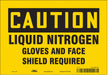 Safety Sign 7 inx10 in Vinyl
