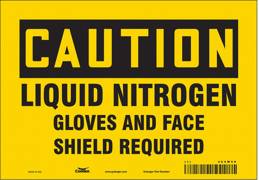 Safety Sign 7 inx10 in Vinyl