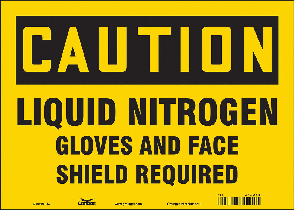 Safety Sign 10 in x 14 in Vinyl