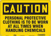 Safety Sign 10 in x 14 in Aluminum