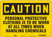 Safety Sign 10 inx14 in Polyethylene