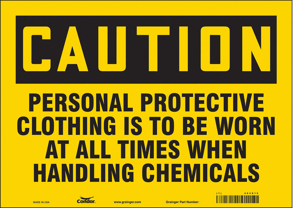 Safety Sign 10 in x 14 in Vinyl