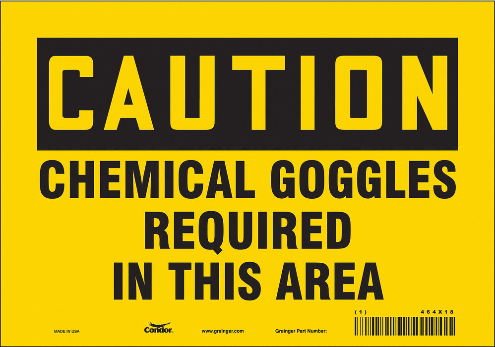 Safety Sign 7 in x 10 in Vinyl