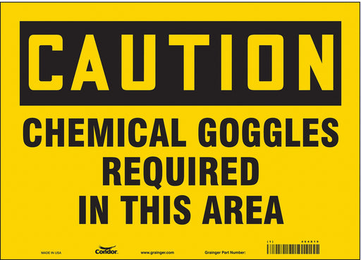 Safety Sign 10 inx14 in Vinyl