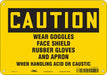 Safety Sign 7 in x 10 in Aluminum