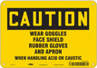 Safety Sign 7 inx10 in Polyethylene