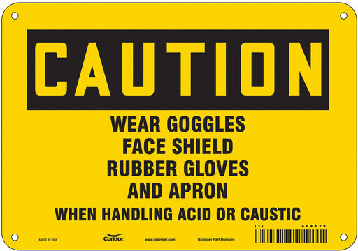 Safety Sign 7 inx10 in Polyethylene