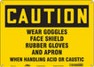 Safety Sign 10 inx14 in Polyethylene