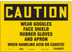 Safety Sign 10 in x 14 in Vinyl