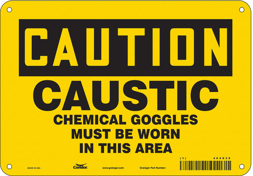 Safety Sign 7 in x 10 in Aluminum