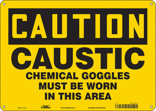 Safety Sign 10 inx14 in Aluminum