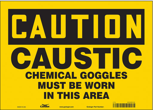 Safety Sign 10 in x 14 in Vinyl