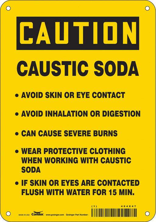 Safety Sign 10 inx7 in Polyethylene