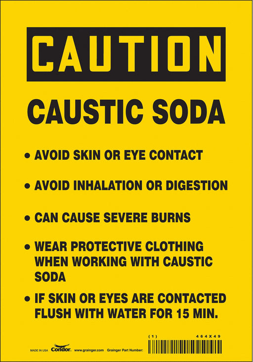 Safety Sign 10 in x 7 in Vinyl