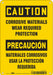 Safety Sign 10 inx7 in Aluminum