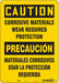 Safety Sign 14 in x 10 in Polyethylene