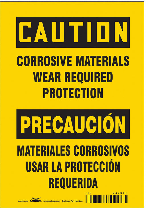 Safety Sign 10 inx7 in Vinyl