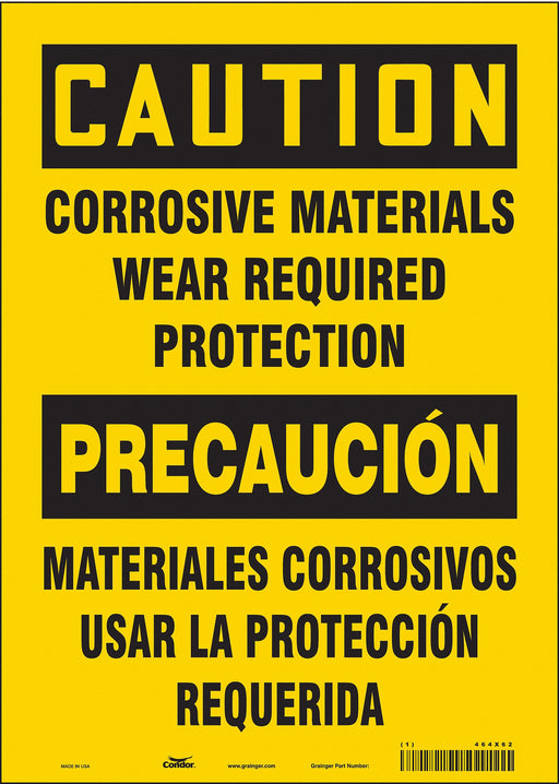 Safety Sign 14 in x 10 in Vinyl