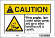 Safety Sign 7 in x 10 in Vinyl