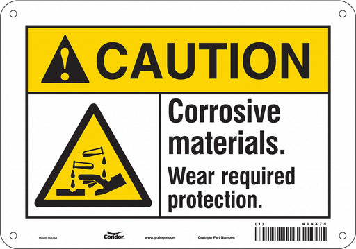 Safety Sign 7 in x 10 in Aluminum