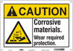 Safety Sign 10 inx14 in Polyethylene