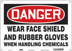 Safety Sign 10 in x 14 in Aluminum