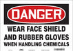 Safety Sign 10 inx14 in Vinyl