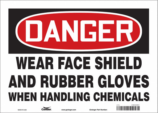 Safety Sign 10 inx14 in Vinyl