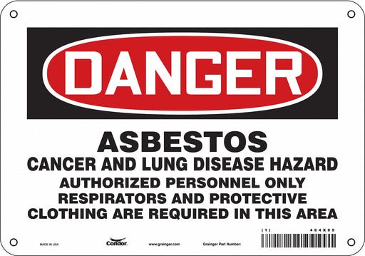 Safety Sign 7 in x 10 in Aluminum