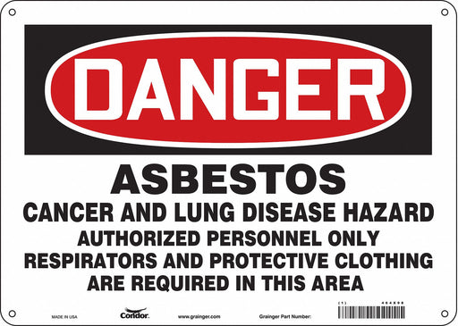 Safety Sign 10 inx14 in Polyethylene