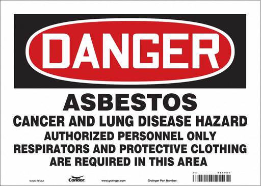 Safety Sign 10 in x 14 in Vinyl