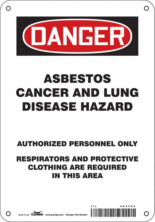 Safety Sign 10 in x 7 in Aluminum