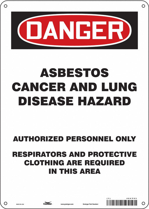 Safety Sign 14 in x 10 in Aluminum